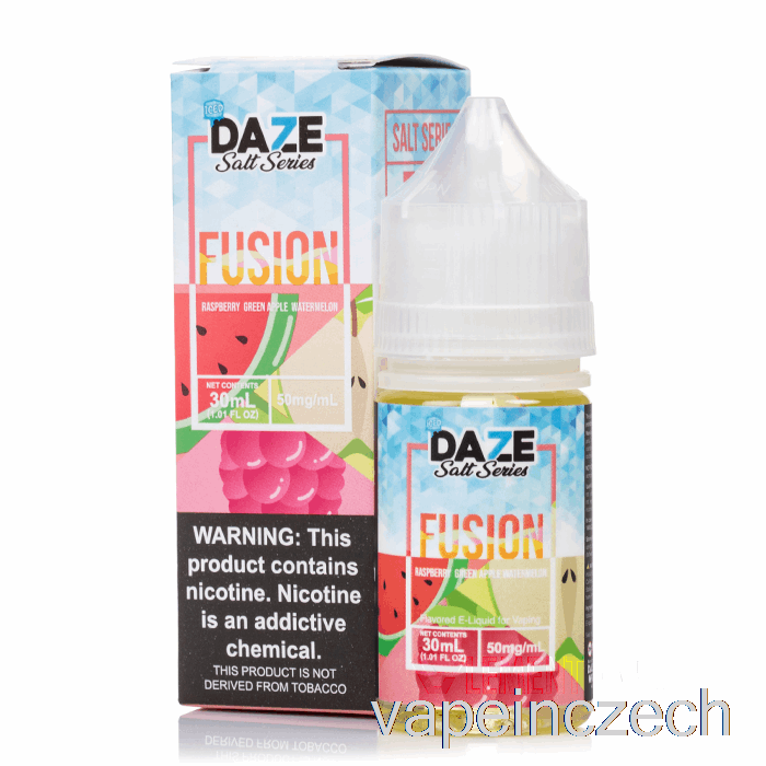 Ledová Malina Zelené Jablko Vodní Meloun - 7 Omamná Fúzní Sůl - 30 Ml 50mg Vape Pero